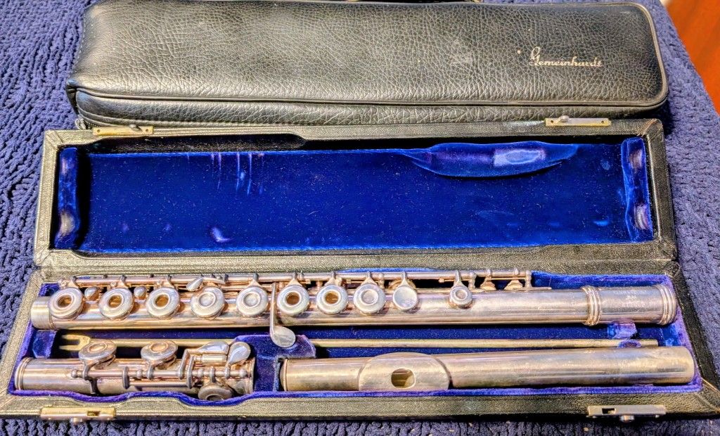 Silver Open-Hole Gemeinhardt Flute 