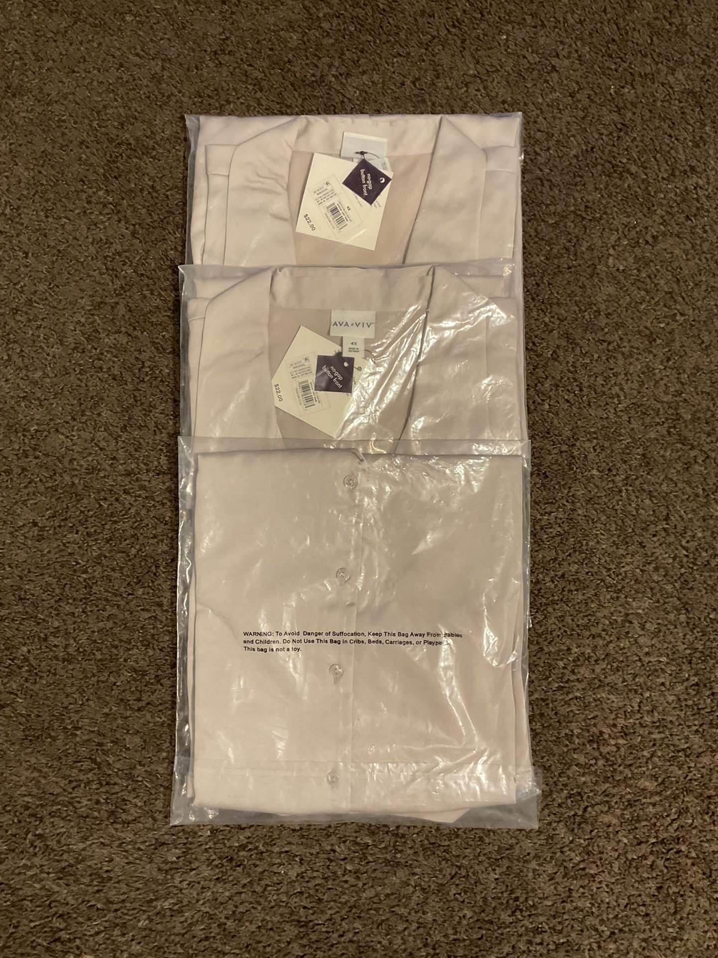Women’s Shirts 4X Three For $10