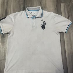 White polo shirt y2k