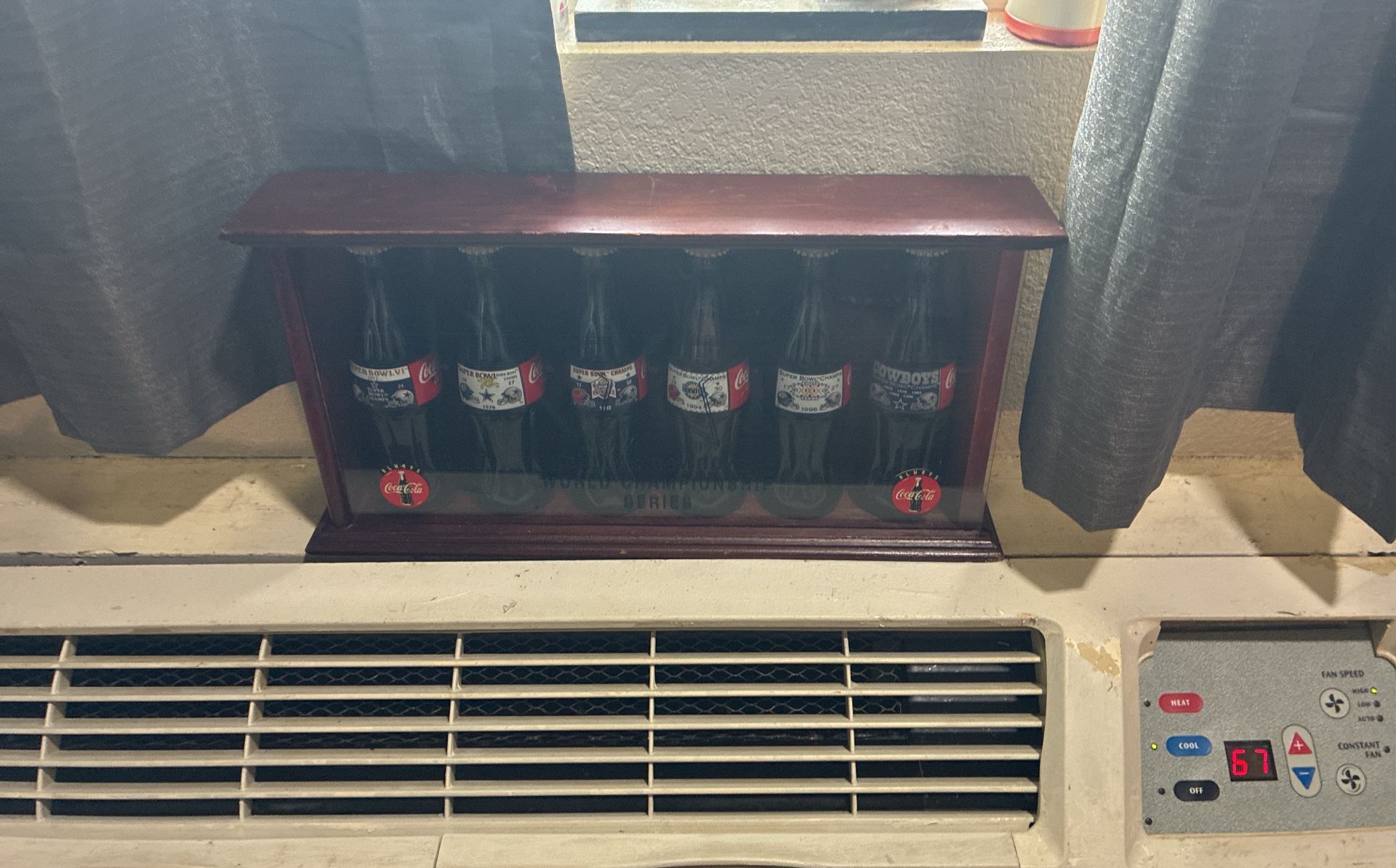 Dallas Cowboys Super Bowl Coca-Cola bottles in case