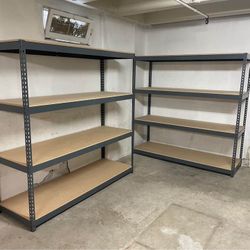Garage Shelving 72 in W x 24 in D Boltless New Shed Storage Shelves Stronger Than Costco Homedepot Lowes Racks Delivery Available