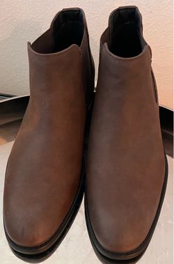 Brown Leather Chelsea Boots