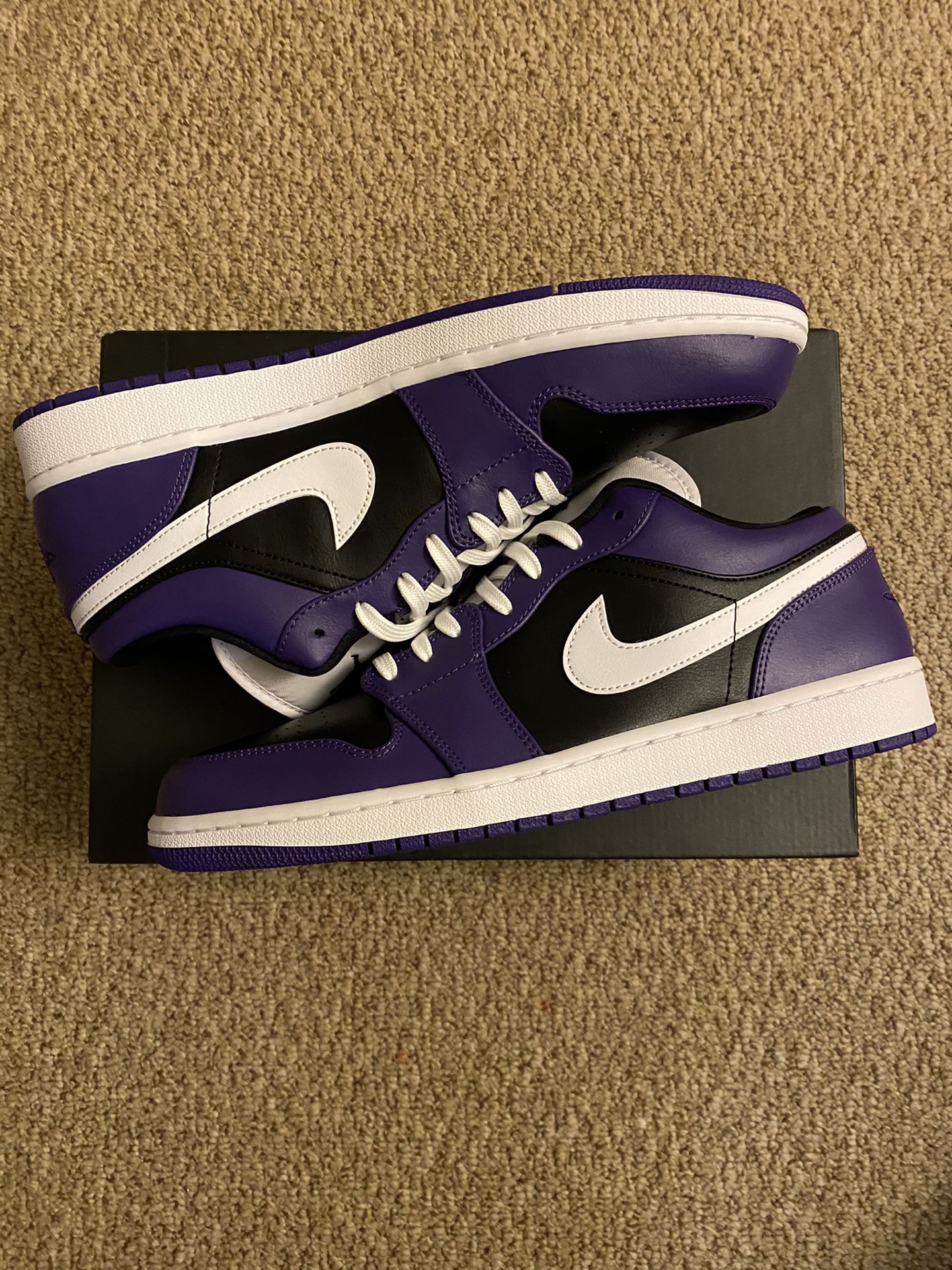 Nike Jordan 1 Low Court Purple Black