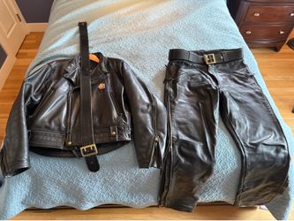 Langlitz leathers.
