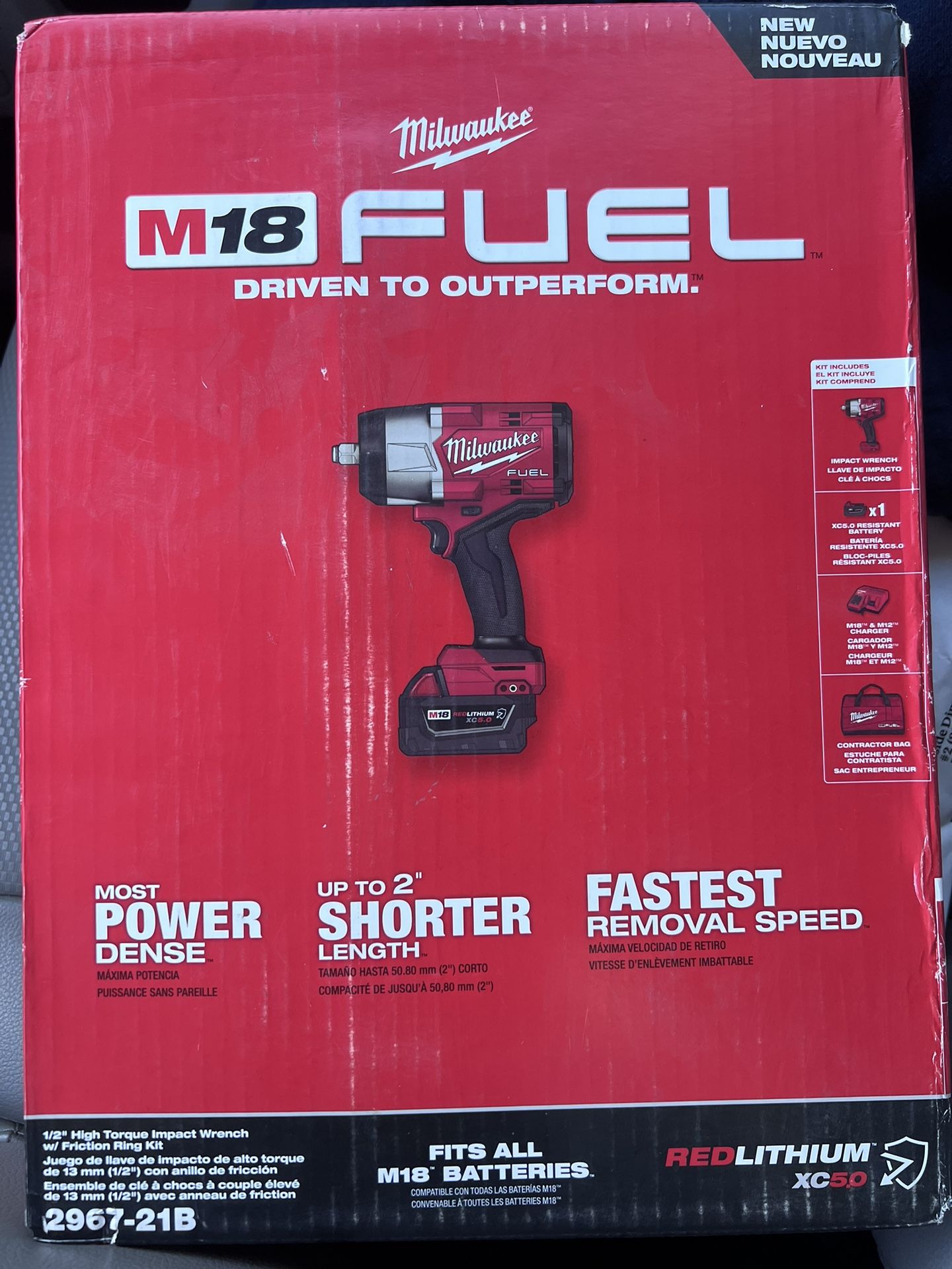 Milwaukee M18 1/2” Impact Wrench Kit