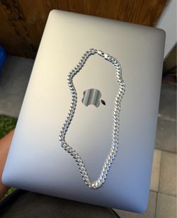 20 inch silver cuban link chain 8.5mm