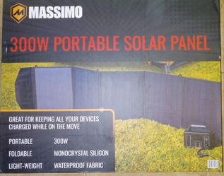 300w Portable Solar Panel Kit For Camping Rv Fishing 