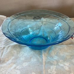 Bowl Azul De Vidrio