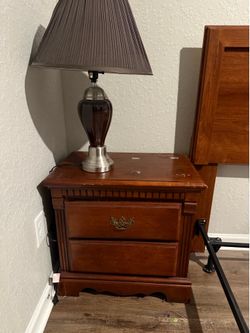 Brown Full Size Headboard, 1 night stand, 2 dressers, 1 mirror