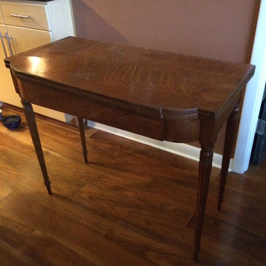 REDUCED AGAIN!! Antique Game Table with swivel top!!