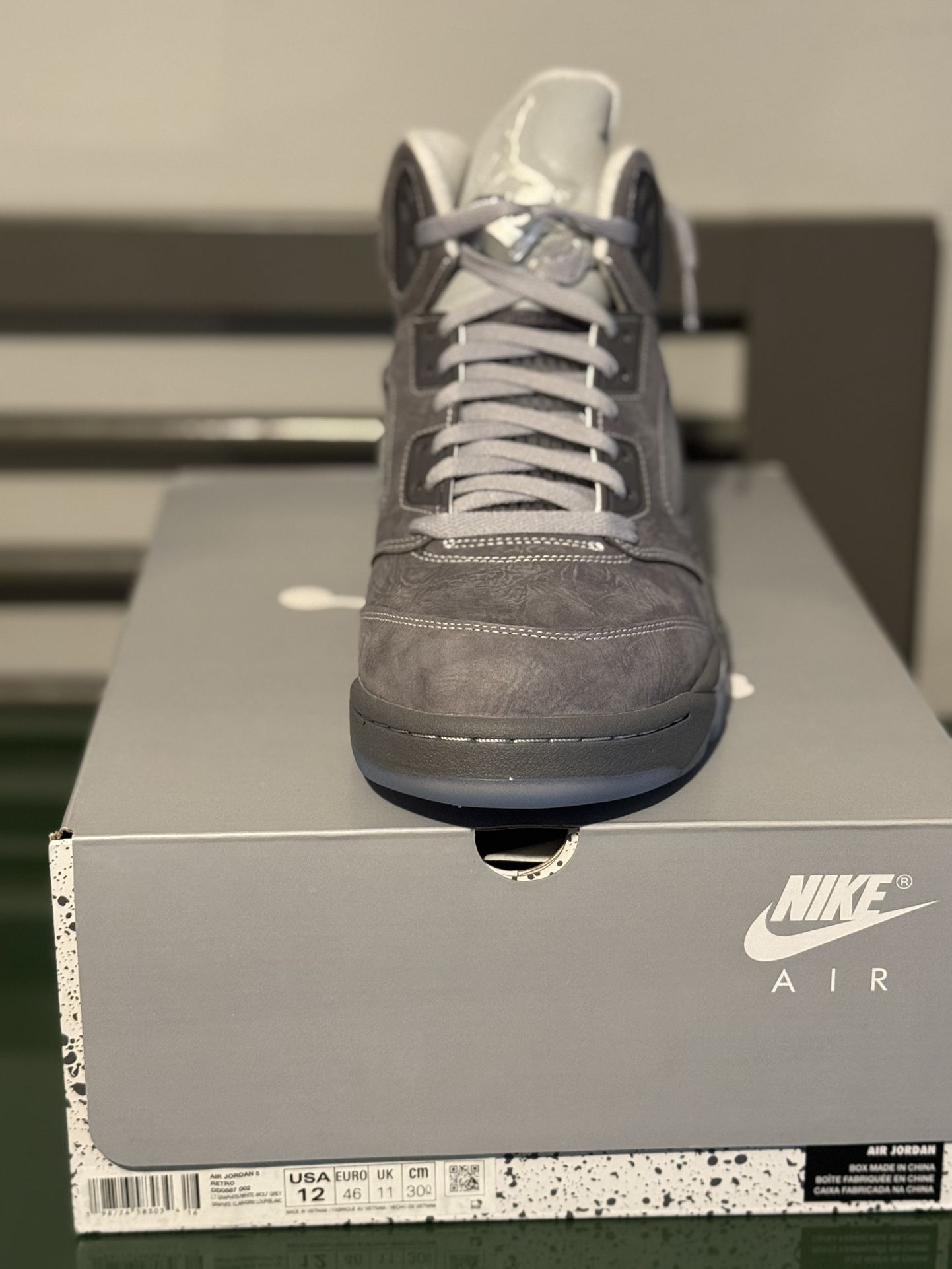 Air Jordan 5 Wolf Grey Size 12