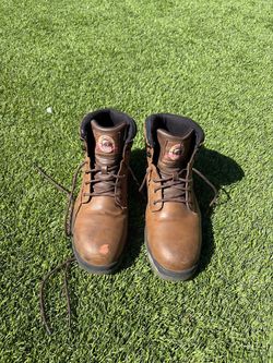 Brahma Brown Leather Steel toe Work Boots size 10