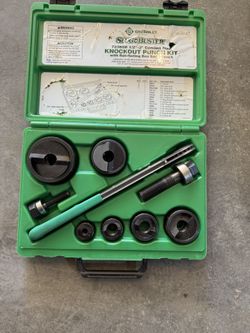 Greenlee Ratcheting Knockout Set