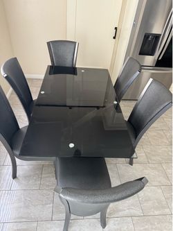 Dining set table and chairs