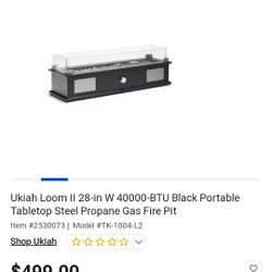 Table top Bluetooth speaker fire prope pit