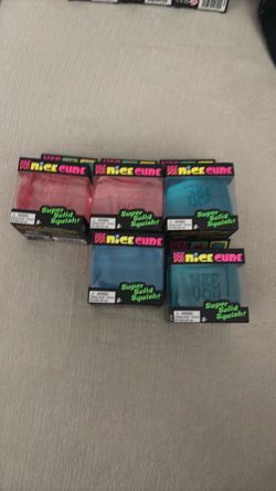Nee Doh Nice Cube Super Solid Squish Lot of 5