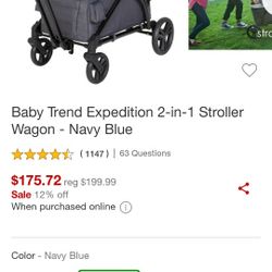 Baby Trend 2 In 1 Wagon N Stroller