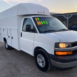 2017 CHEV EXPRESS G3500 UTILITY SERVICE TRUCK $11895 CASH OR BEST OFFER