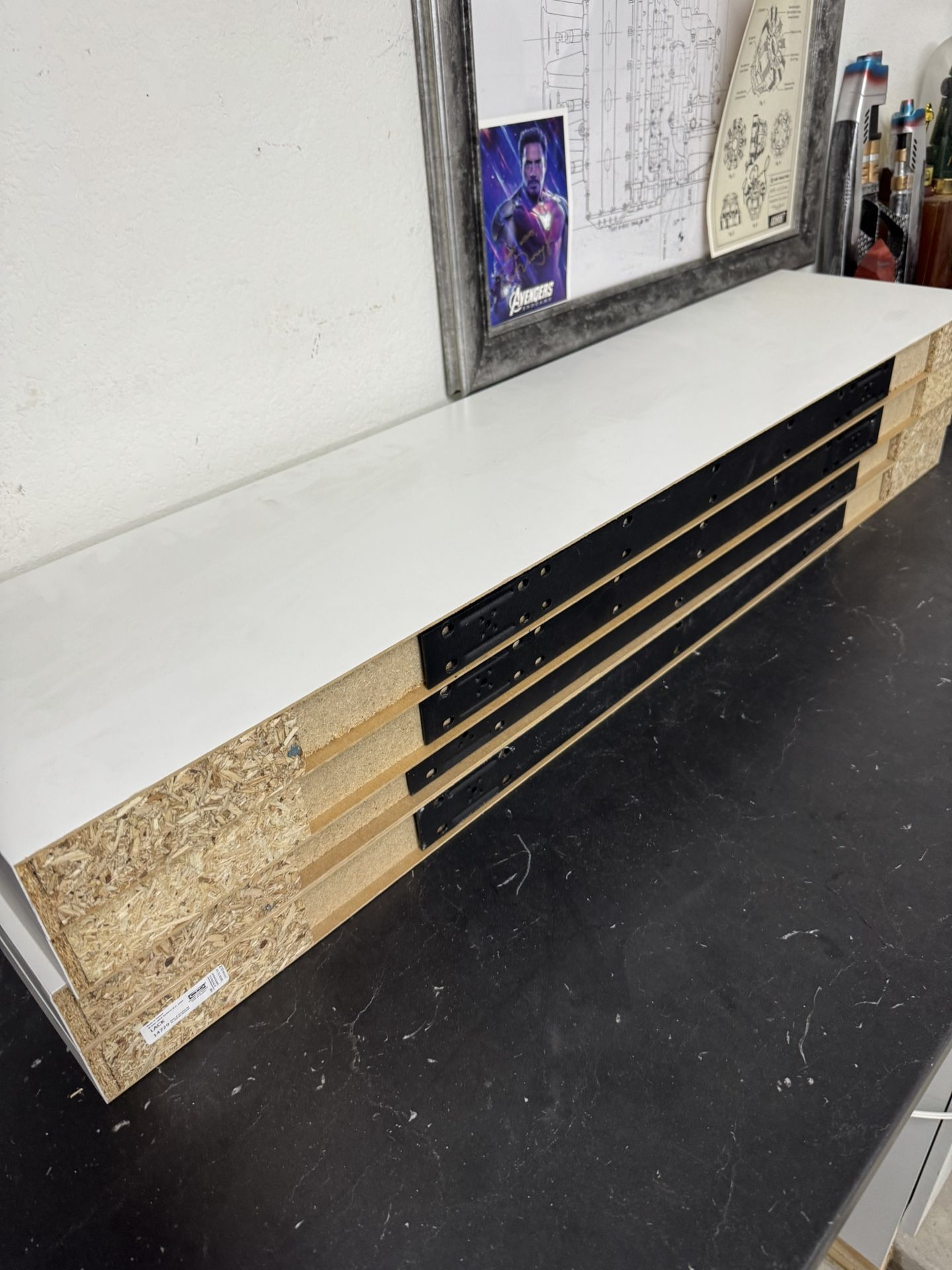 4x IKEA Lack Floating Shelves