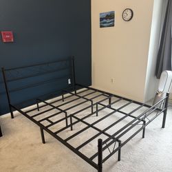 Queen bed frame with Headboard and Footboard