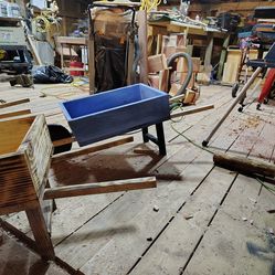 Wheelbarrow planter boxes