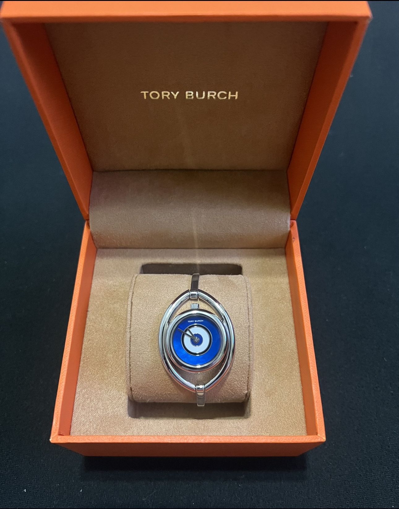 Tory Burch Evil Eye Blue Silver Stainless Steel