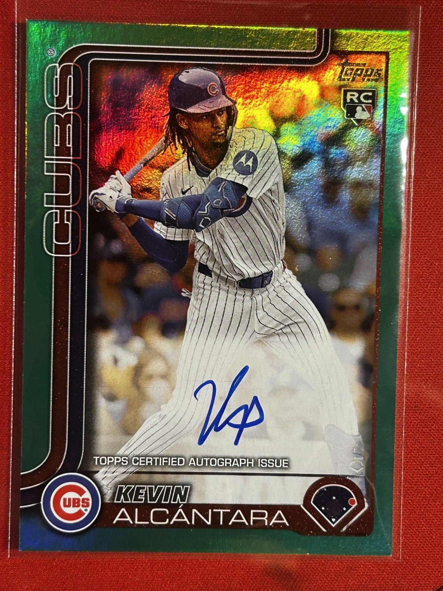 2025 Topps Series 2 Kevin Alcantara On Card Auto RC /99