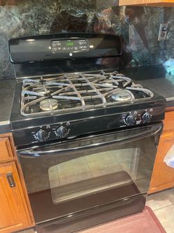 used GE freestanding gas range