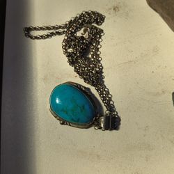 Silver Turquoise Pendant