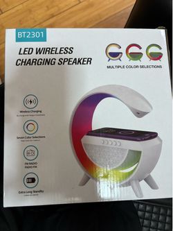LED Wireless Charging Speaker & Radio