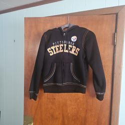 Womens Hooded Fleece lined Steelers Jacket