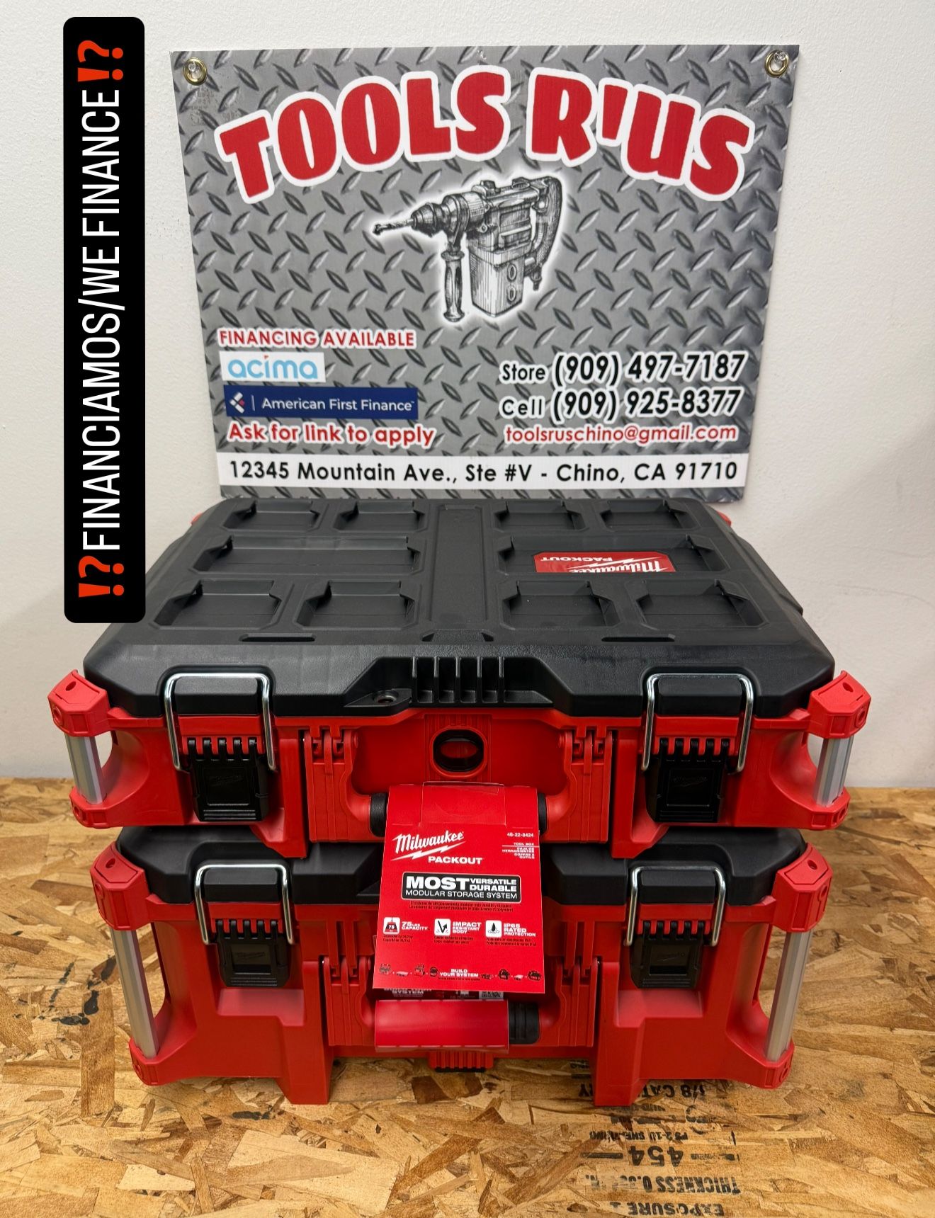 Milwaukee PACKOUT 22in Large Storage Box/Medium Storage Box**(FINANCIAMOS/WE FINANCE)**