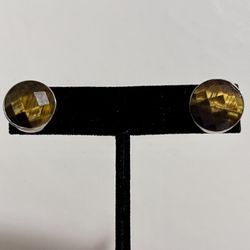 Tiger’s Eye Stud Earrings 