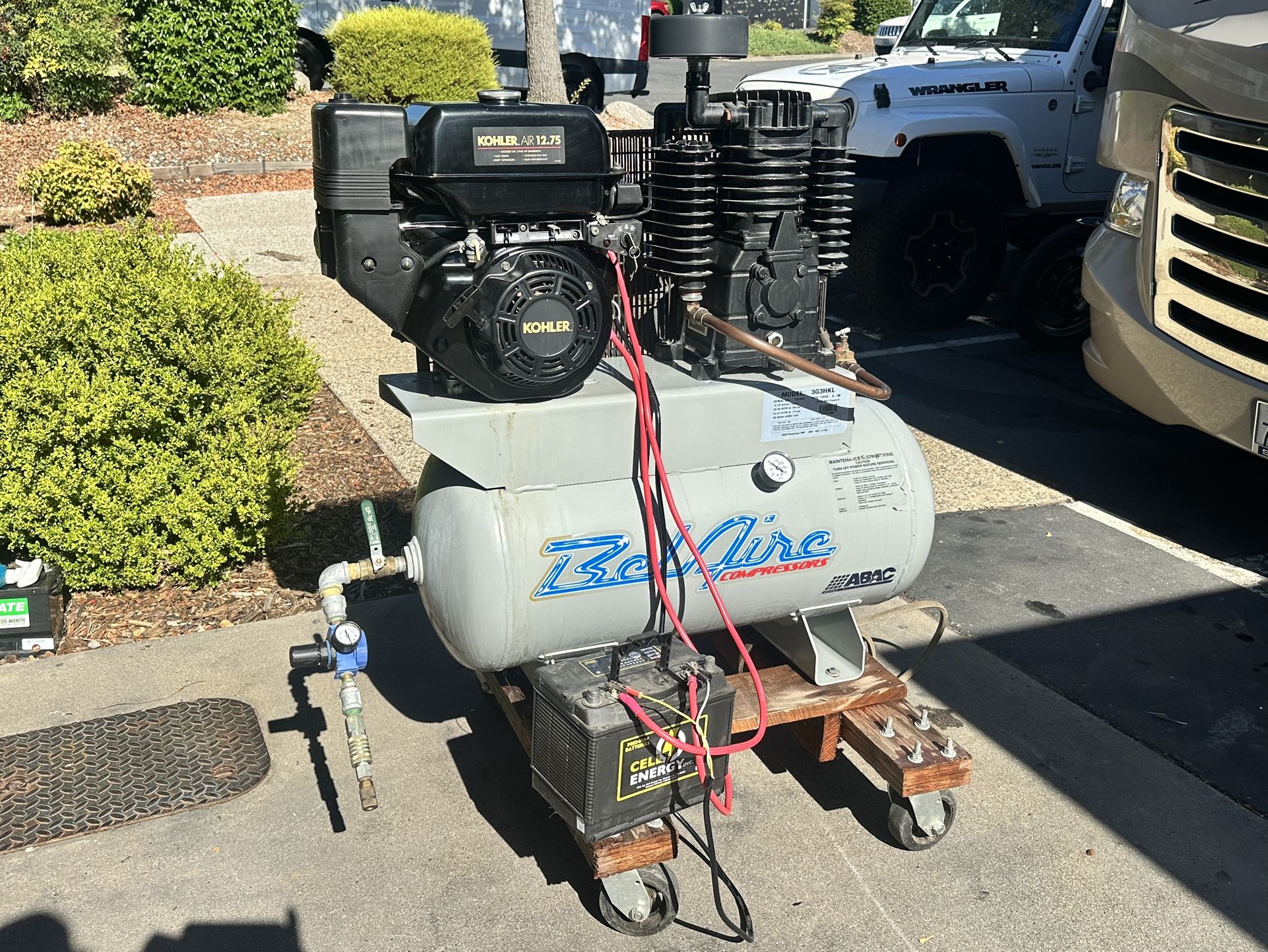 Belair Kohler 12HP Electric start Air Compressor