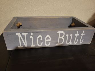 Wooden Bathroom Storage Box Farmhouse Decoration
