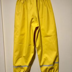 Hanna Andersson Yellow Hello Rain Waterproof Pants 110cm (Size 5)