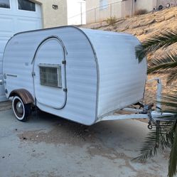 Original 1960s Teardrop Camper Trailer
