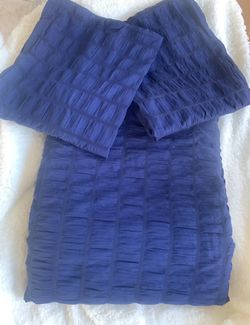  New Duvet Cover W/2 Pillow Cases Blue-King