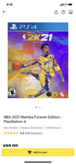 PS4 NBA 2k21 MAMBA EDITION