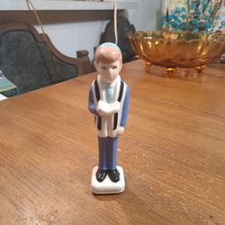 Boy's Bar Mitzvah Porcelain Figurine, Small Scuff On Head (See Last Pic) Priced Accordingly- ESTATE SALE 
