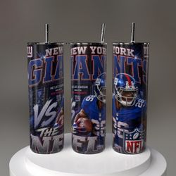 New York Giants Tumbler with Straw