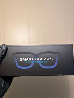 Smart AI Glasses 1080p HD Camera Bluetooth Audio 2 Lens Sets New