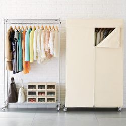 InterMetro Commercial Garment Rack w/ Cover
