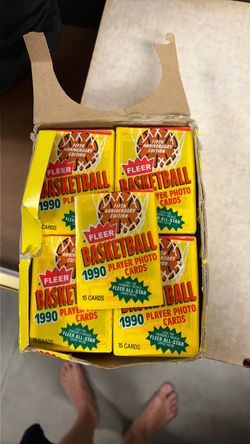 1990 Fleer Basketball Wax Pack Box Hunt For Michael Jordan 33 of 36 Packs Sealed