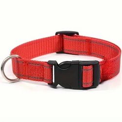 Red Reflective Standard Pet Collars Dog Collar