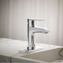 Kohler 97061-4-CP Hint® Single-Handle Bathroom Sink Faucet, 1.2 gpm, Polished Chrome