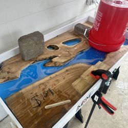 Epoxy Beautiful Coffee Table And End Set (3)