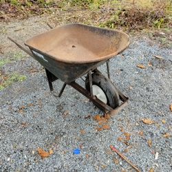 Wheelbarrow,A Little Rough But Had A Flatless Tire, Tire Alone Costs 35. 