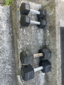 Dumbbells. 10lbs And 25lbs 