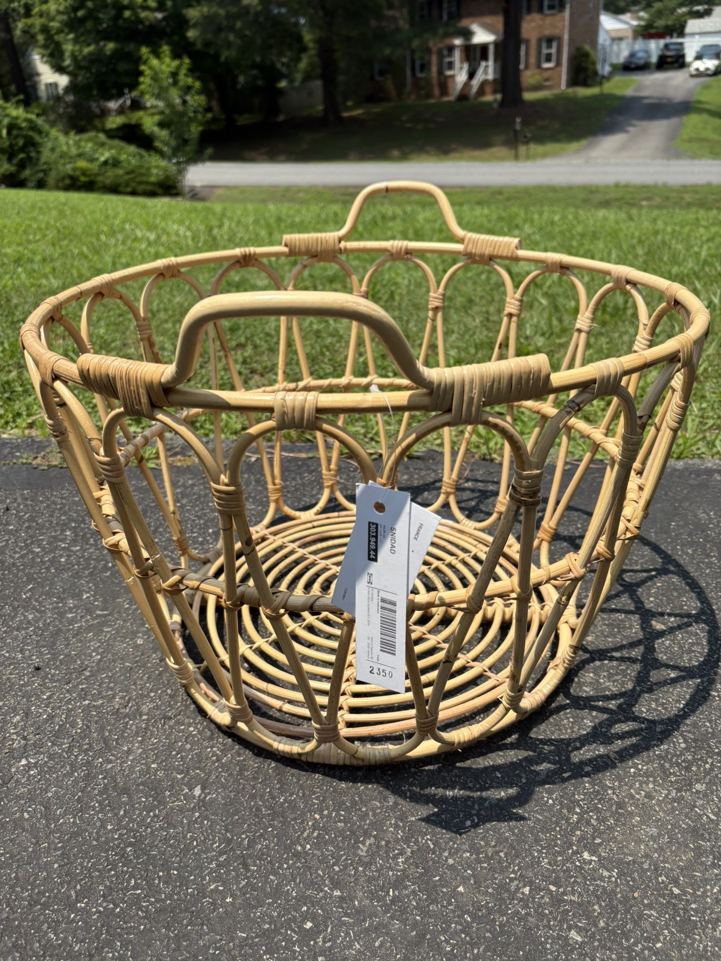 IKEA SNIDAD Rattan Basket